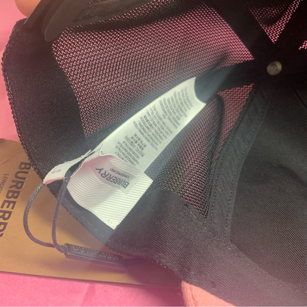 Authentic Burberry Pink and Black Mesh Cap - Picture 9 of 11